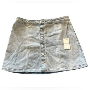 Judy Blue Button Up Denim Skirt - Womens Size XL - Blue Jean Denim